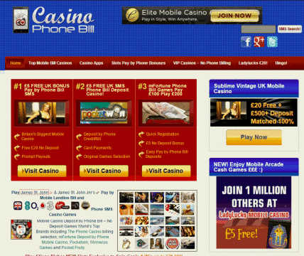 Pay by phone bill casinos