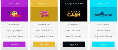 best UK online slot casino offers