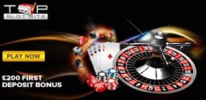 200+ top slots and table games