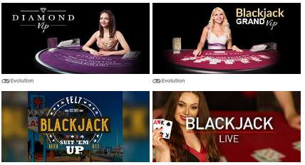 Blackjack Side Bets screen