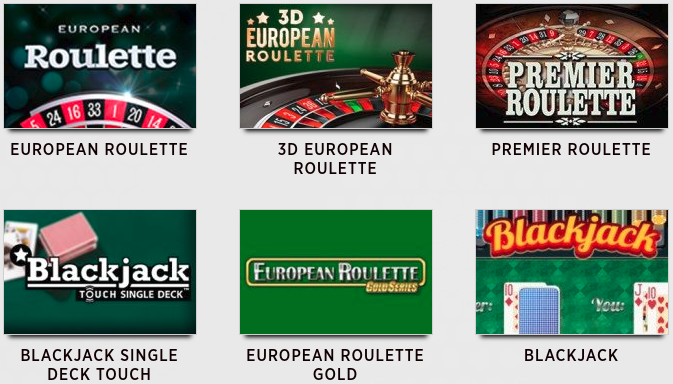 top card games on online Casinos